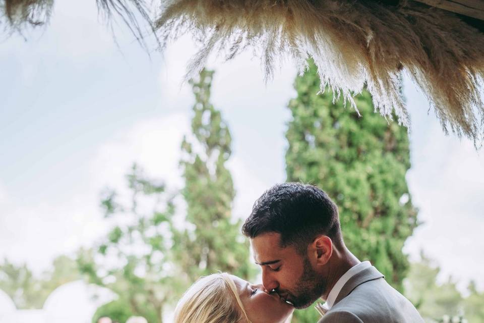 Beso de boda