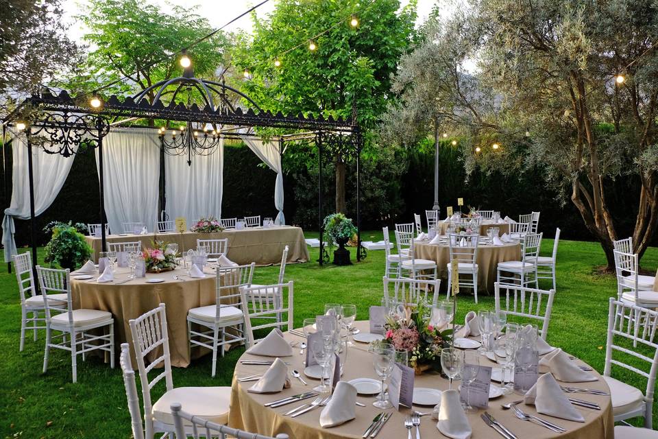 Boda en jardín