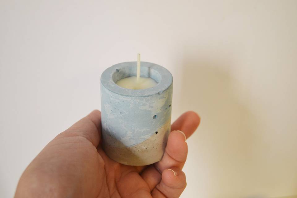 Pack de 3 velas + platos