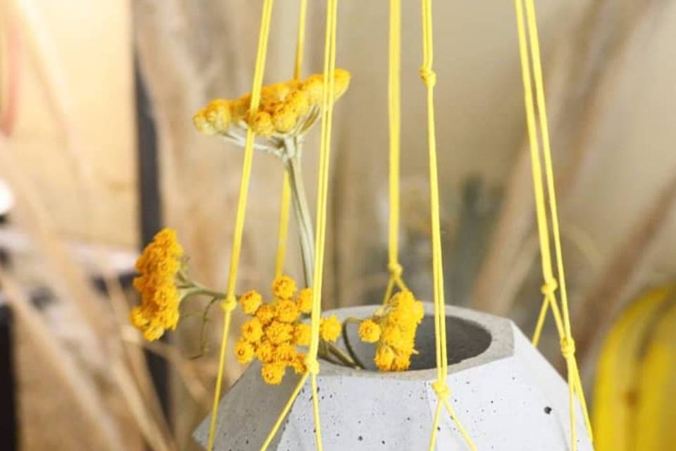 Maceta macramé