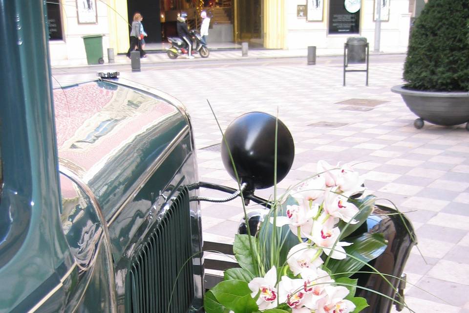 Decoración de coches de bodas