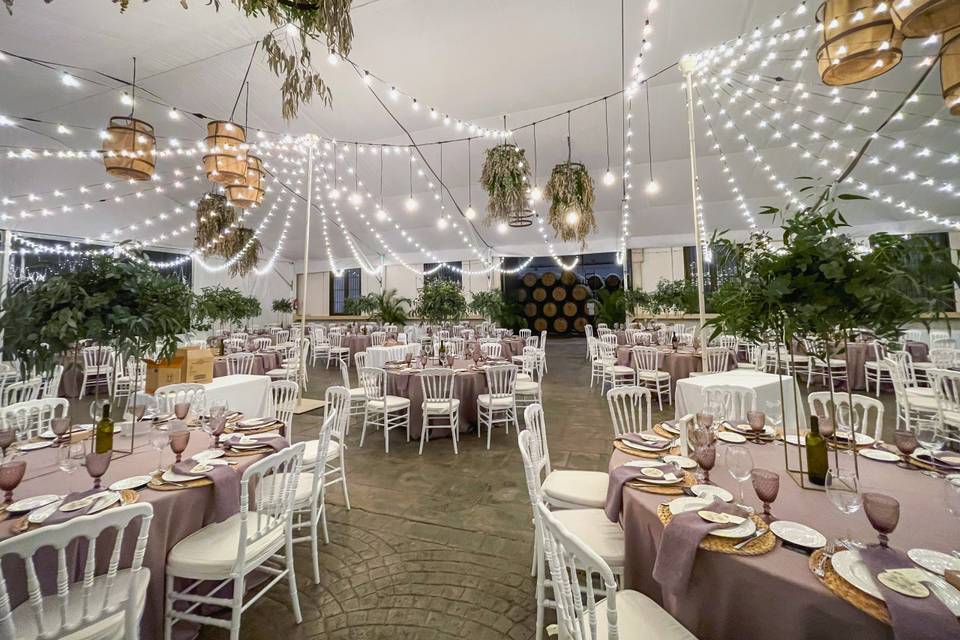 Banquete boda de noche