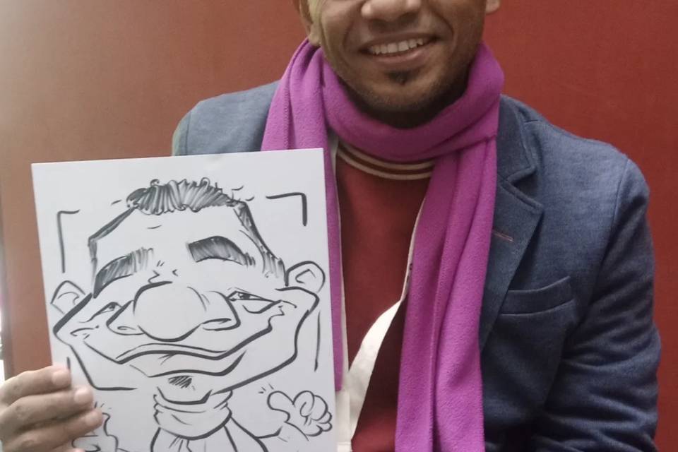 Caricatura extrema en vivo