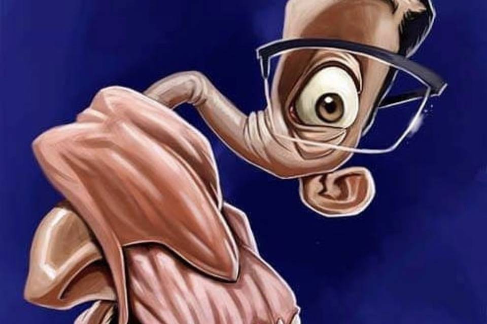 Caricatura extrema a color