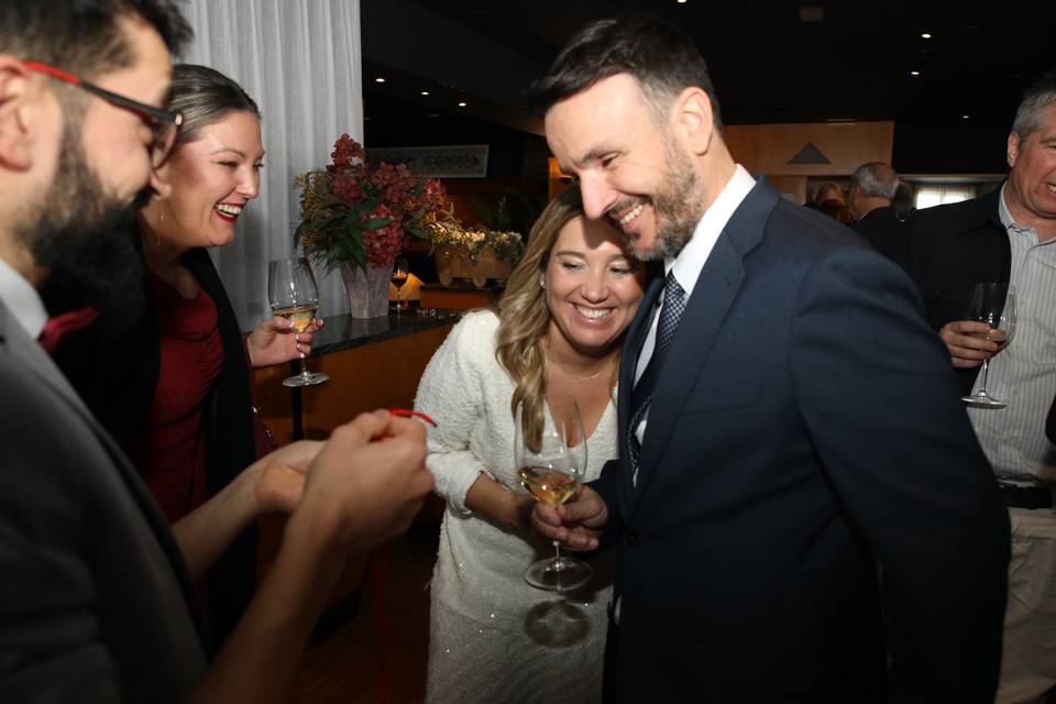 Magia a los novios de cerca