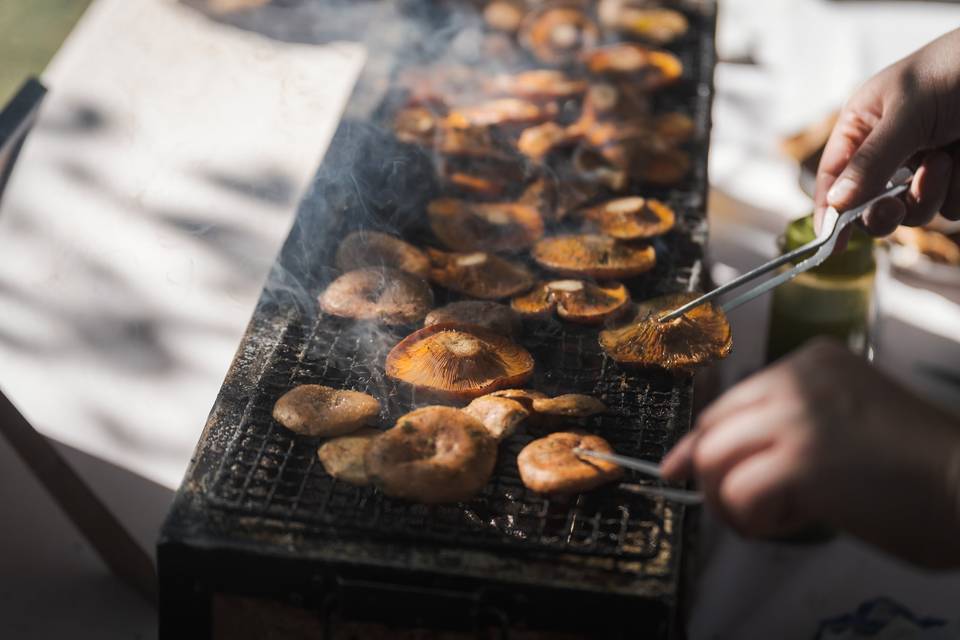 Rovellons a la Brasa Yakitori