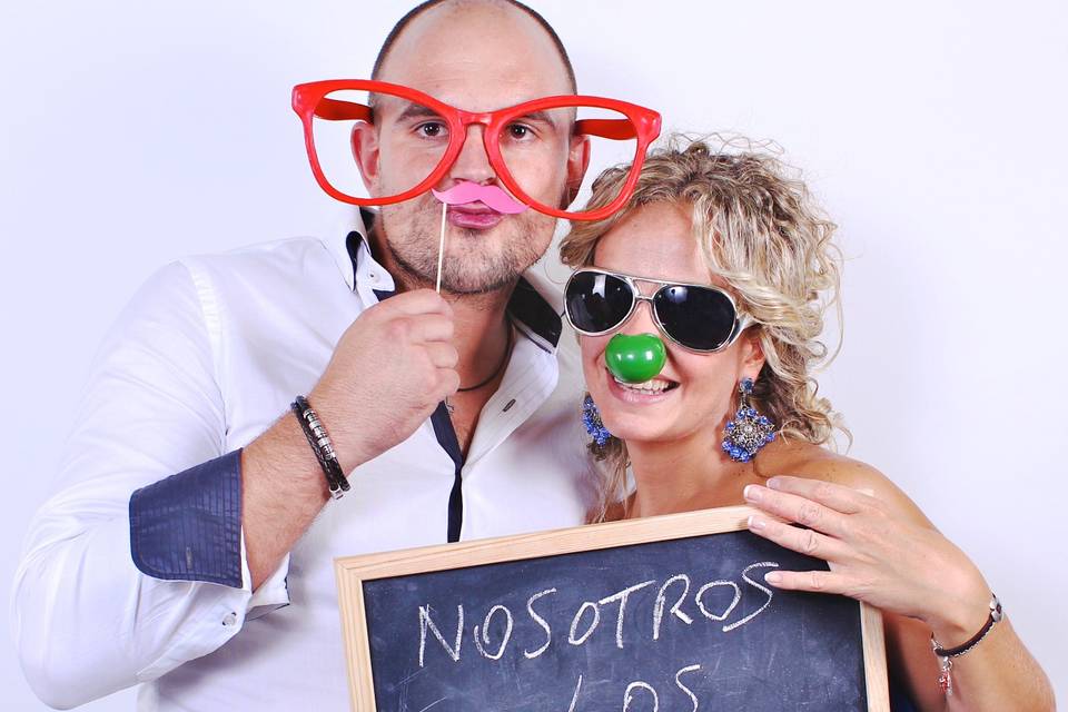 Fotos de boda con photocall