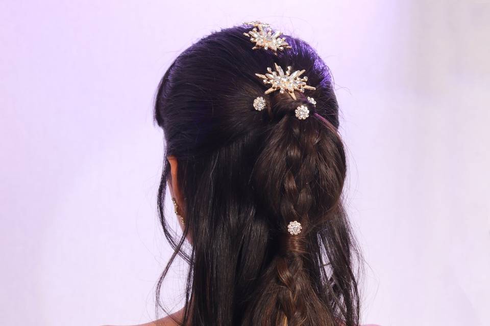 Bubble Ponytail con joyas
