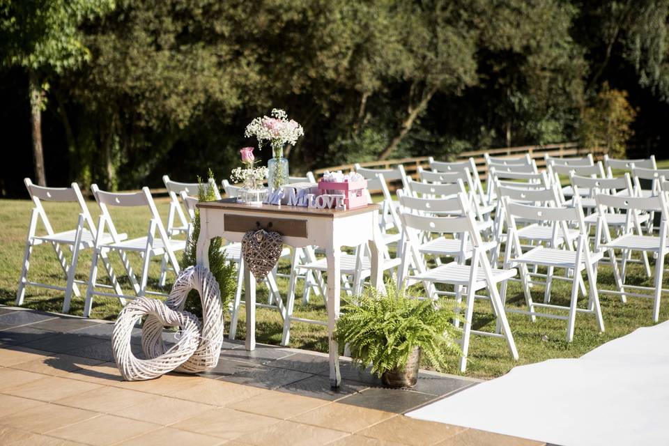 Ceremonia en el jardín