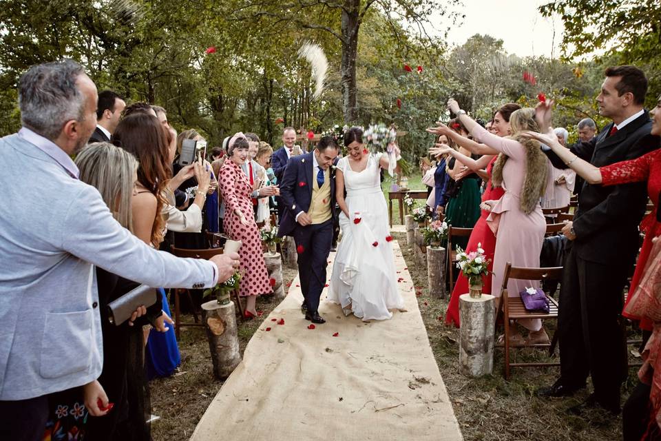 Bodas en un bosque