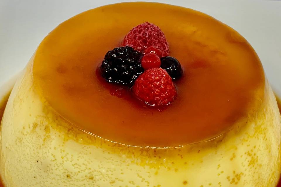 Flan casero al caramelo