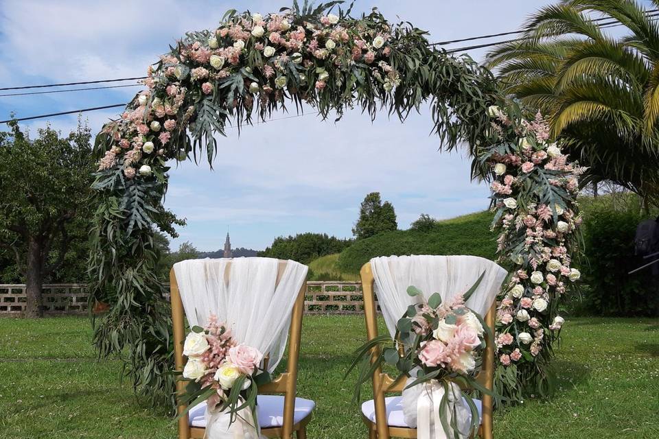 Arco de boda civil