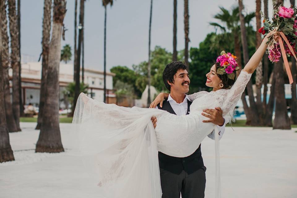 Pareja durante la celebración