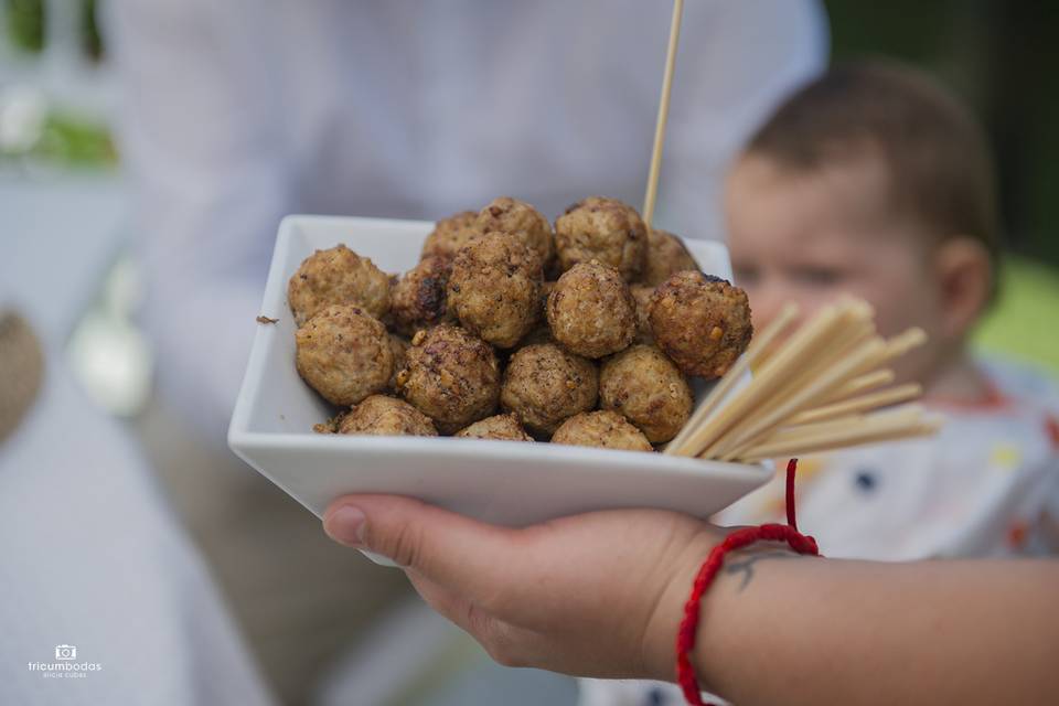 Albóndigas de solomillo rellenas