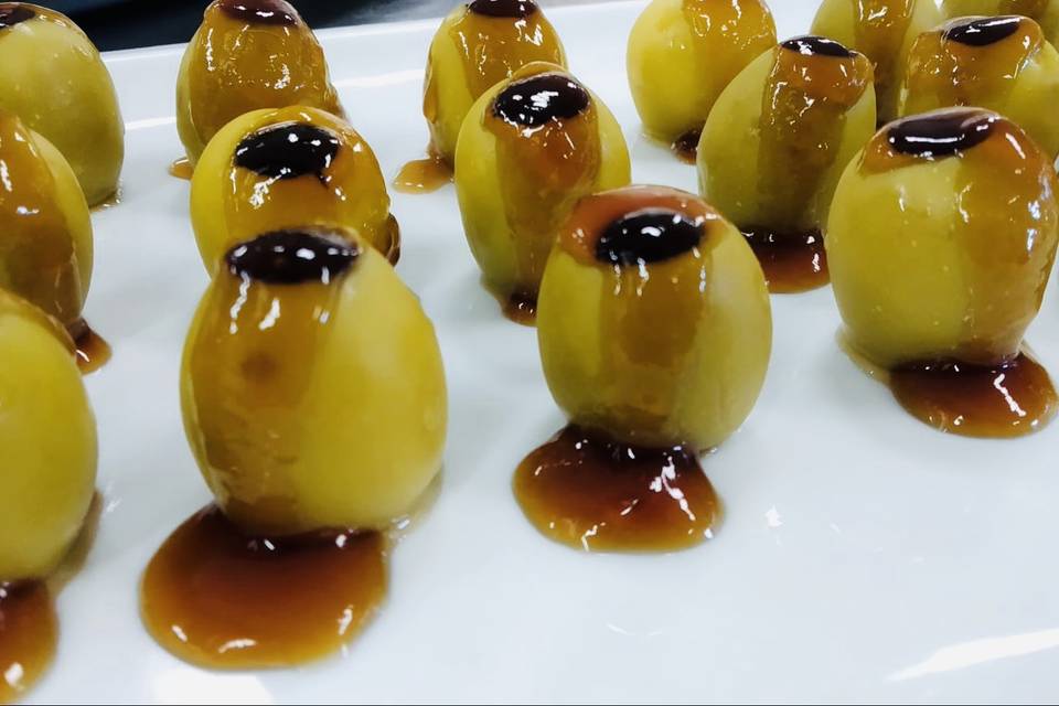 Aceitunas gigantes con vermut