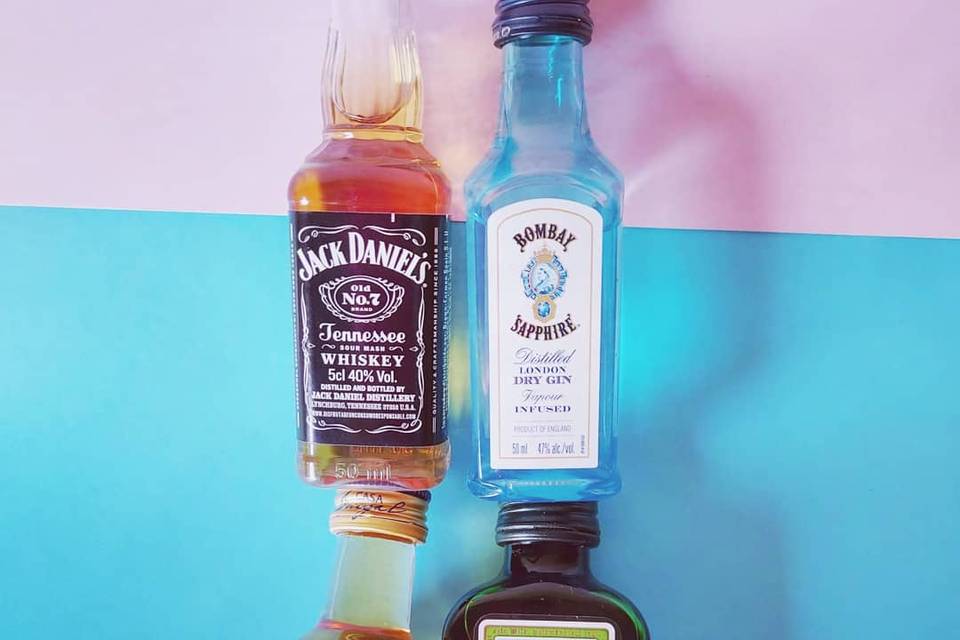 Mini botellas alcohol