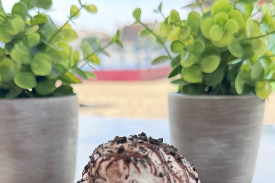 Bases de churros con helado