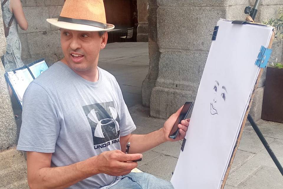 Pintando