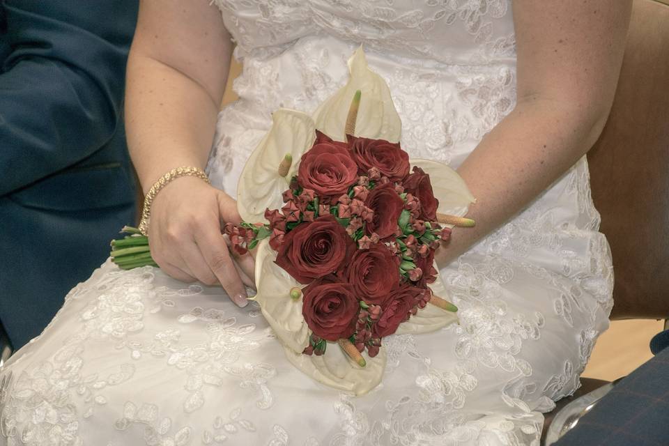 Detalle del ramo de novia