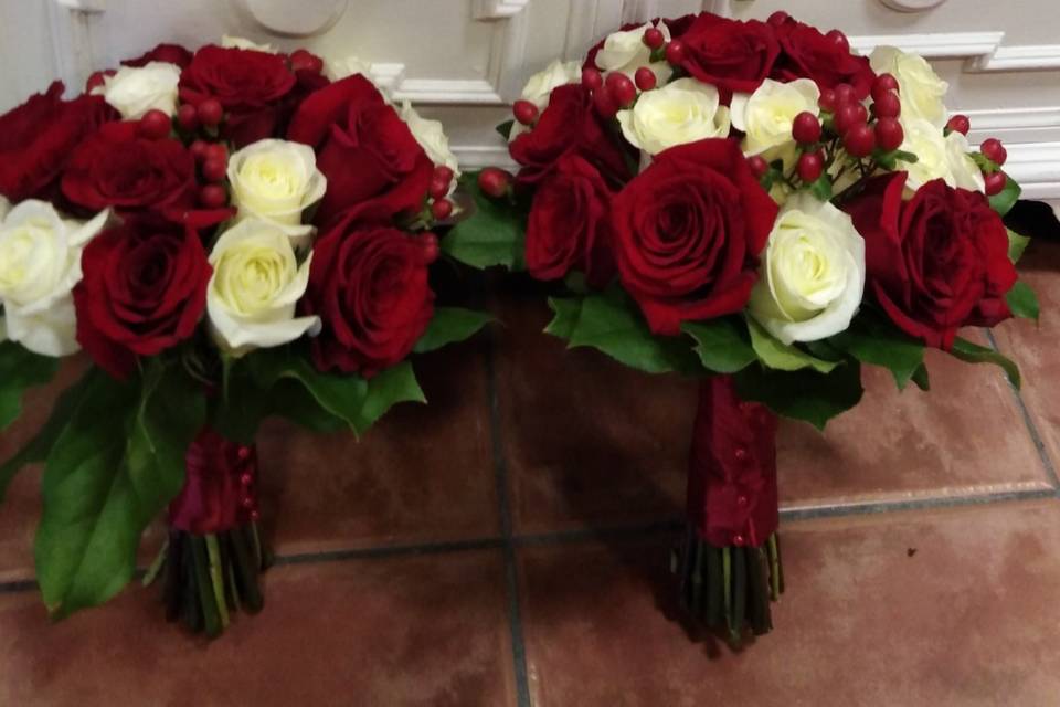 Boda de tonos rojos