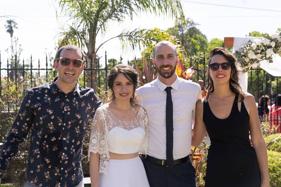 Con los novios