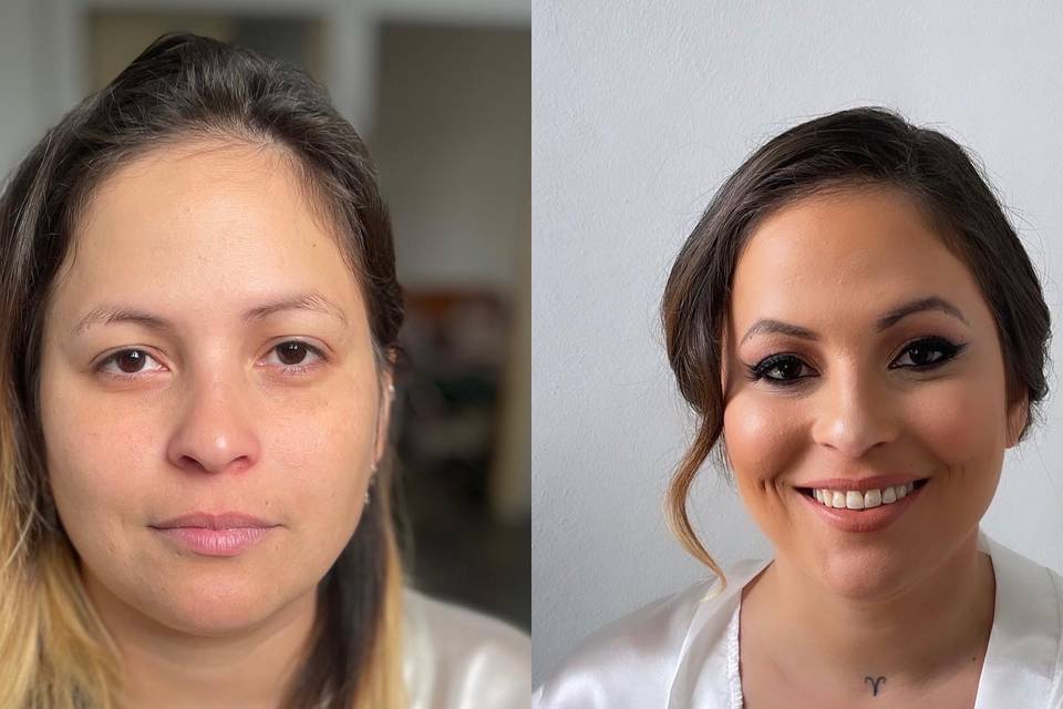 Maquillaje y recogido