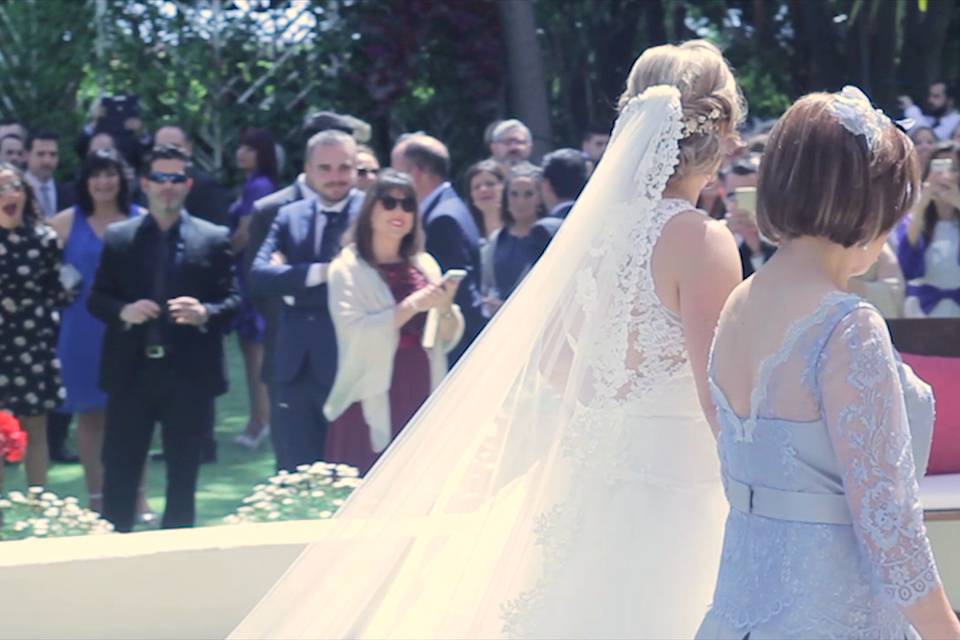 Momento de la boda de Silvia y Alfonso