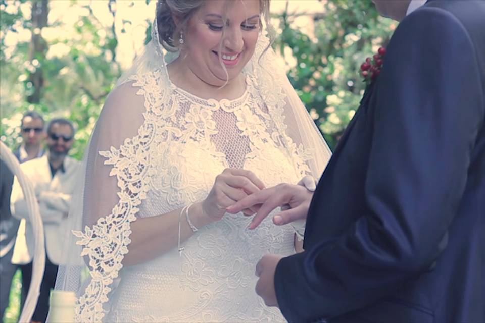 Momento de la boda de Silvia y Alfonso