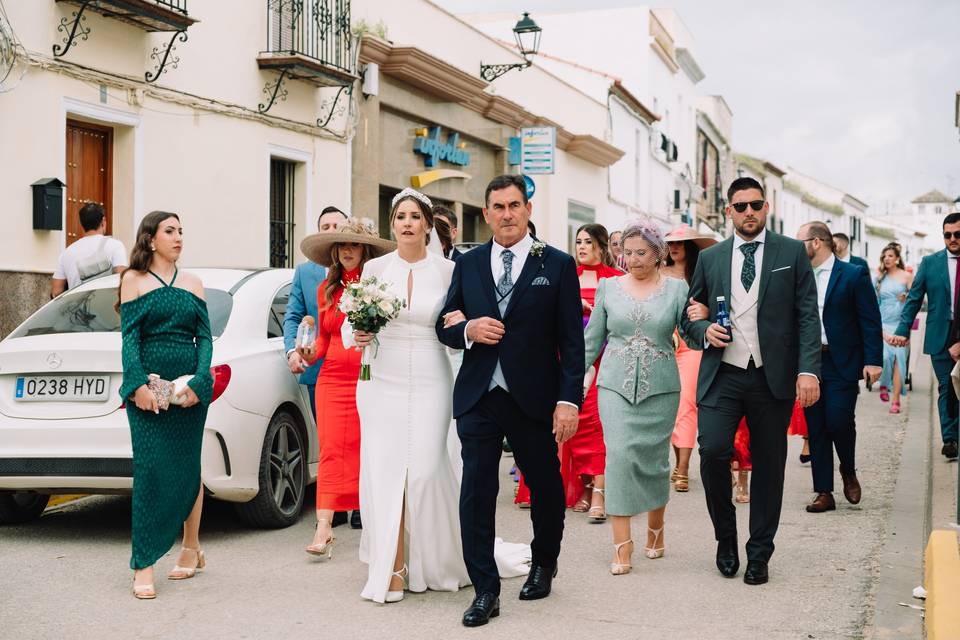 Camino a la iglesia