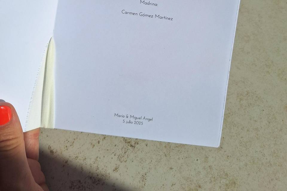 Libro de firmas / votos