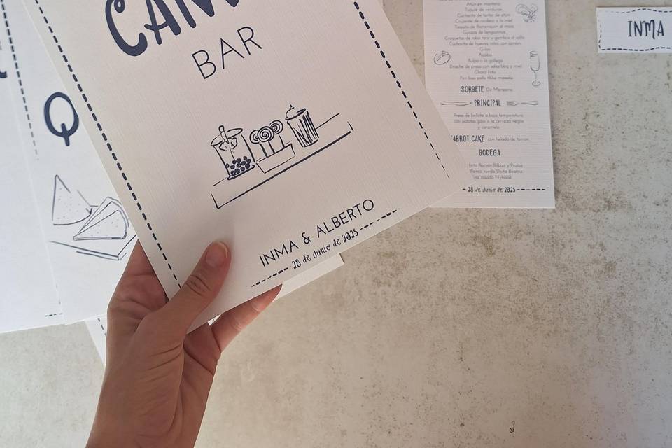 Cartelería boda