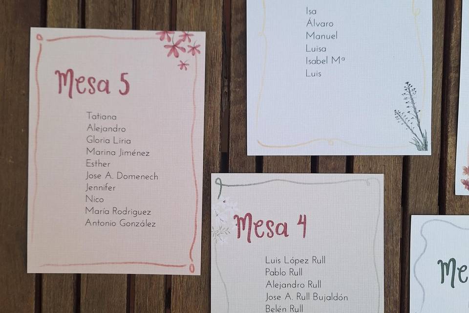Seating plan ilustrado