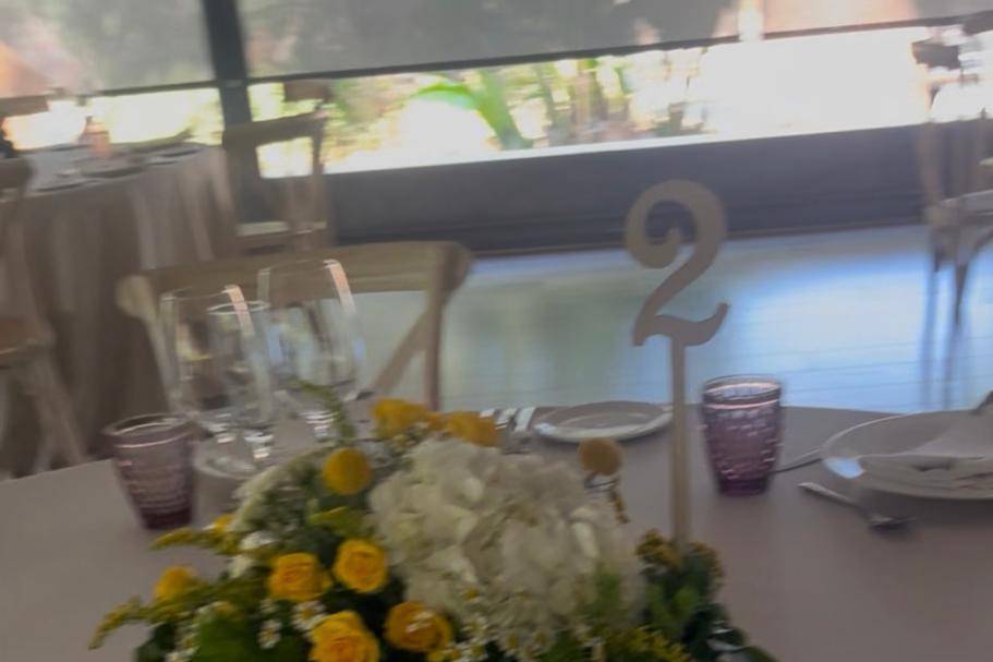 Centros de mesa con limones