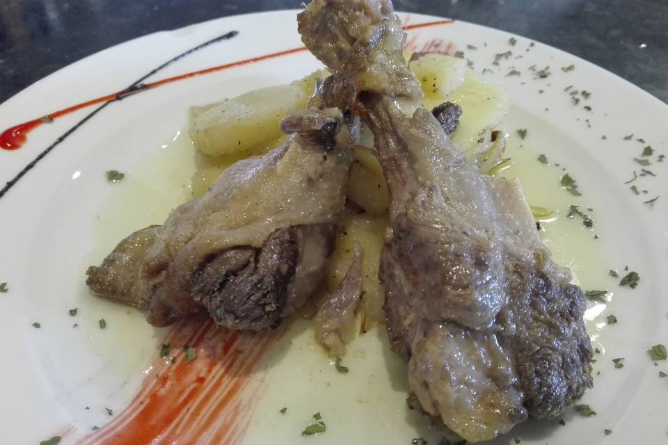 Bracitos de pato confitados