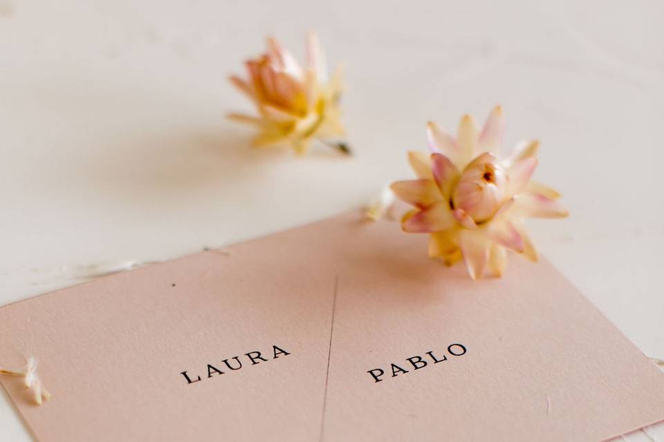 Invitación de boda minimal