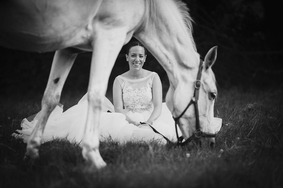 Postboda en la nieve