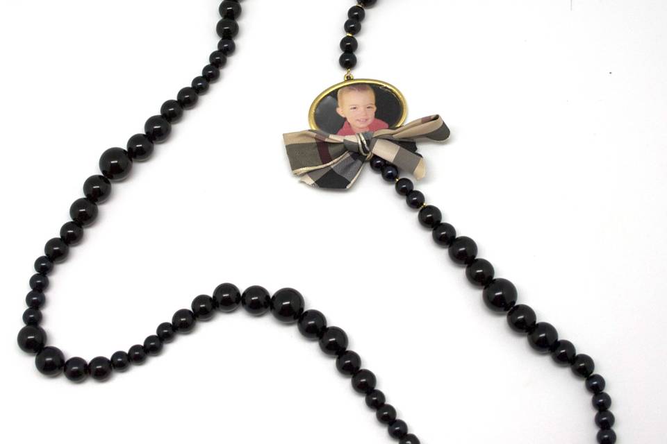 Collar personalizable en negro