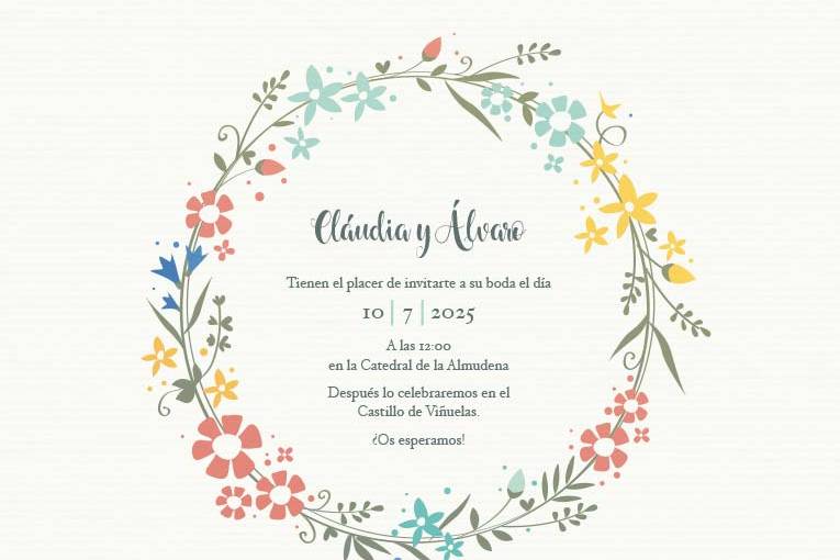 Corona flores