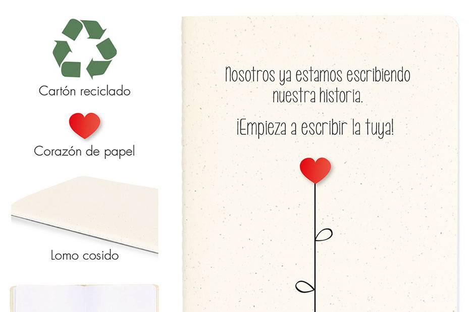 Libreta de papel reciclado