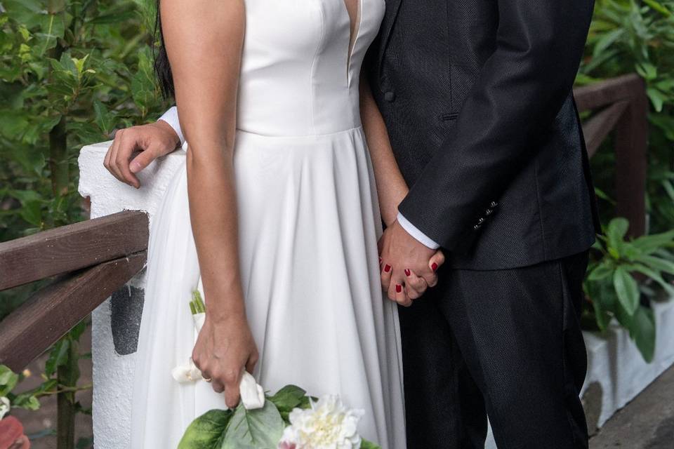 Novia y novio fabulosa