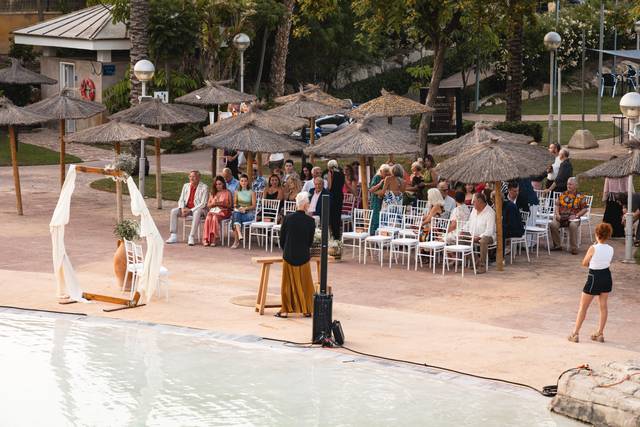 Ceremonia Boda Piscina Tropica