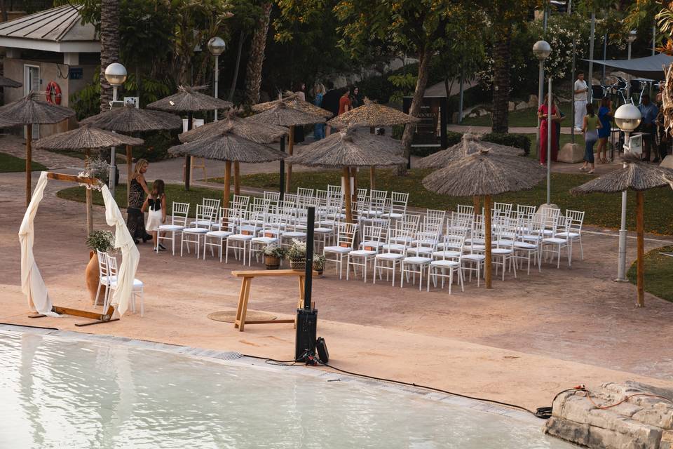 Montaje Ceremonia Piscina