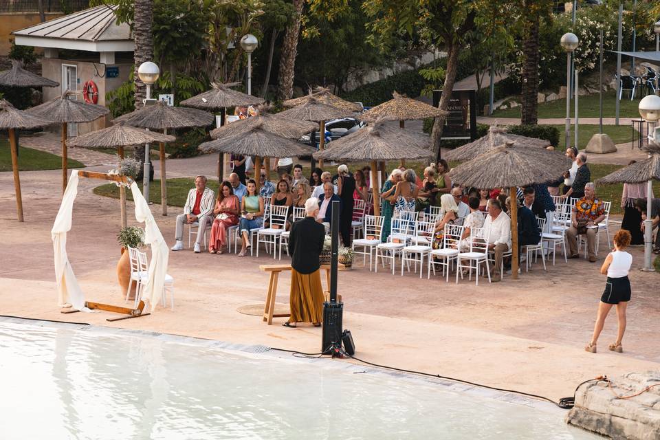 Ceremonia Boda Piscina Tropica