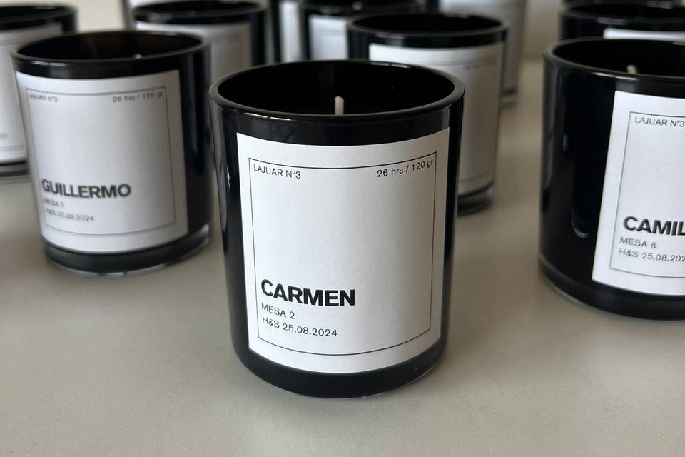 Velas personalizadas con aroma