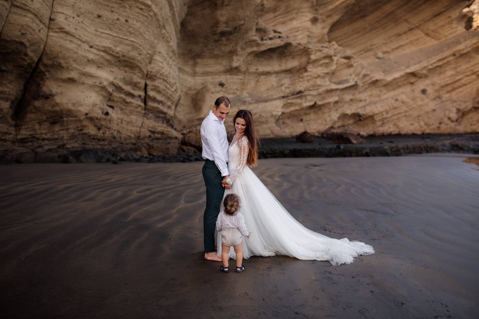 Postboda en la playa