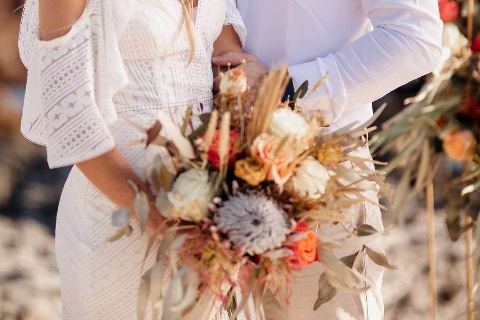 Boda al lado de la playa