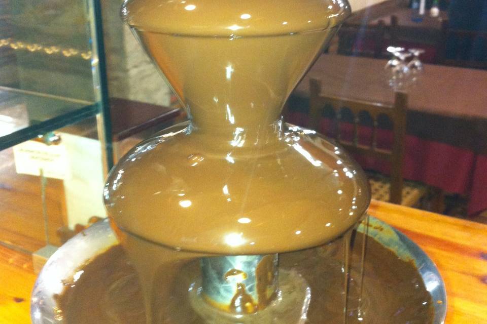 Fuente de chocolate caliente