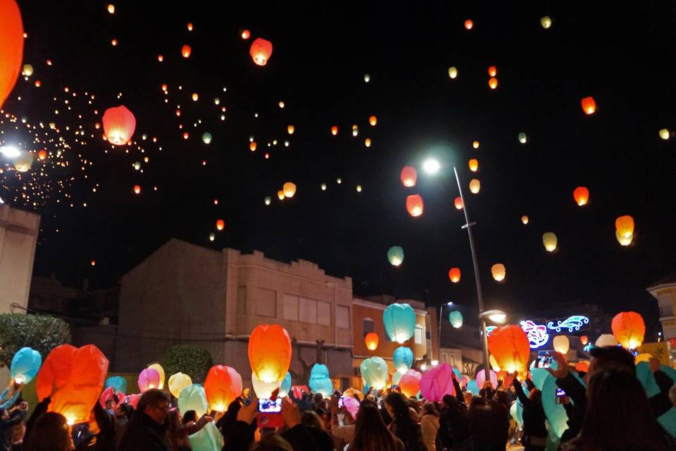 Farolillos voladores