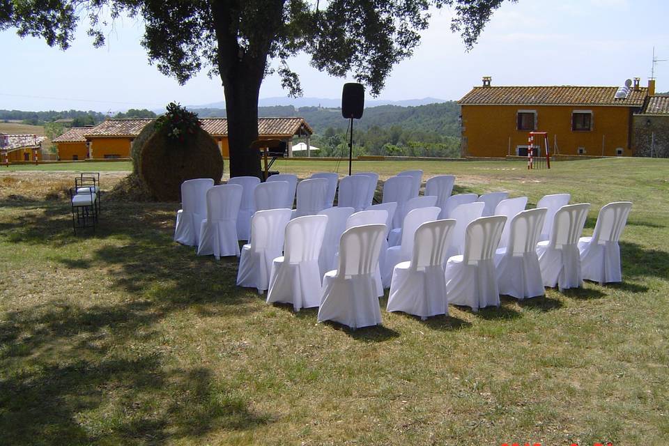 Ceremonia en el exterior