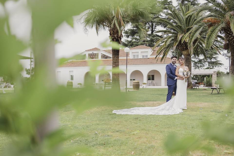 Novios reales jardines